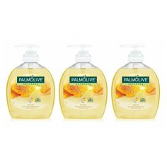 Мыло жидкое Palmolive Натурэль Питание Мед и увлажняющее молочко, 300 мл, 3 шт.