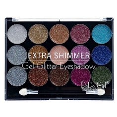 DoDo Girl Палетка теней Extra Shimmer Gel Glitter 01