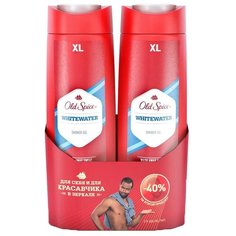 Гель для душа Old Spice Whitewater, 400 мл, 2 шт.