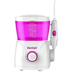 Ирригатор Dentijet F5 Beauty, белый/малиновый