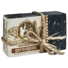 Мыло кусковое Kleona Монастырский сбор Дегтярное, 80 г