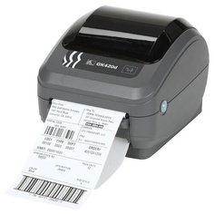 Термальный принтер этикеток ZEBRA GK420D темно-серый Зебра