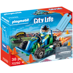 Конструктор Playmobil City Life 70292 Подарочный набор с гонщиком картинга