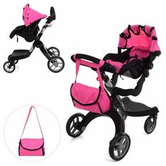 Коляска-трансформер для кукол с сумкой 9631 Melobo