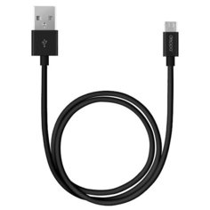 Кабель Deppa USB - microUSB (72103/72167) 1.2 м, черный