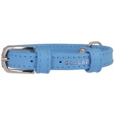 Ошейник COLLAR Glamour без украшений 3256 21-29 см голубой