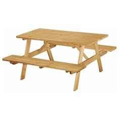 Комплект мебели InterLink Грипсхольм (стол-скамья), неокрашенный