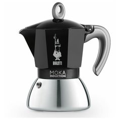 Гейзерная кофеварка Bialetti Moka Induction Black на 4 порции (6934)