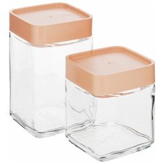 Glasslock Набор контейнеров для сыпучих продуктов IG-593 2 шт. прозрачный/абрикос