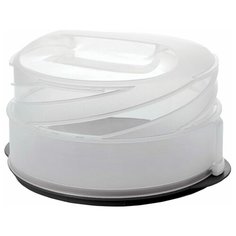 Tupperware Контейнер для торта и пирожных Трансформер, прозрачный/черный