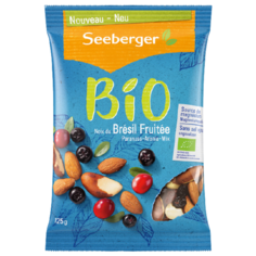 Смесь орехов и сухофруктов Seeberger обжаренный бразильский орех, миндаль, черноплодная рябина и мягкая клюква с сахаром, 125 г