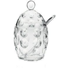 Сахарница Guzzini Venice с крышкой и ложкой clear