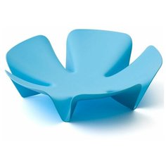 Qualy Ваза для фруктов Flower, 30 см голубой