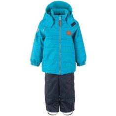 Комплект с полукомбинезоном KERRY Denis K21014 01131/02991/06571 размер 98, 06571 голубой/ синий