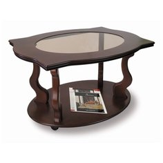 Столик журнальный Мебелик Берже 3С, ДхШ: 94 х 60 см, темно-коричневый
