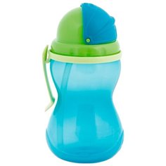Поильник с трубочкой Canpol Babies 56/113, 370 мл голубой