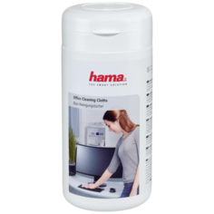 HAMA Office Cleaning Cloths влажные салфетки 100 шт. для оргтехники