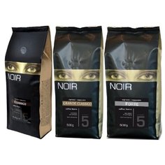 Набор Для любителей эспрессо Кофе в зернах NOIR CLASSICO, NOIR GRANDE CLASSICO и NOIR FORTE, 3 уп., 500 г