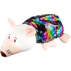 Мягкая игрушка 1 TOY Вывернушка Блеск Свинья-Крыса 35 см