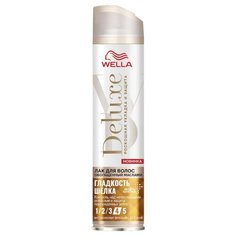 Wella Лак для волос Deluxe Гладкость Шёлка, экстрасильная фиксация, 250 мл