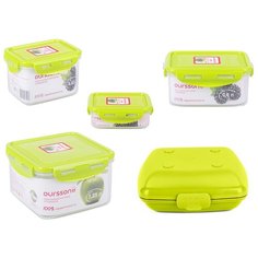 Oursson Набор контейнеров CP0303060813LB14, зеленое яблоко