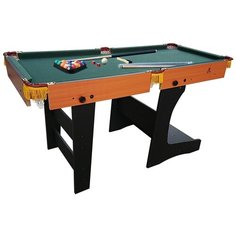 Игровой стол для бильярда DFC Trust 5 HM-BT-60301 черный/коричневый/зеленый