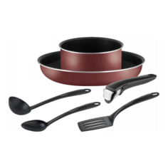 Набор посуды Tefal Ingenio Red 04186830 6 пр. красный