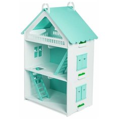 Кукольный домик открытого типа для Барби мятный ДДСК72