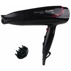 Фен Viconte VC-3724, черный/розовый