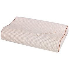 Подушка Togas ортопедическая Купрум 40 х 60 см белый/оранжевый
