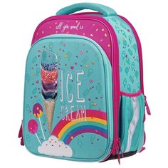 Berlingo Ранец Expert Plus Rainbow ice-cream, розовый/мятный