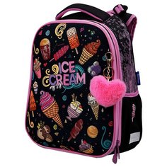 Berlingo Ранец Expert Max Ice-cream, черный/розовый