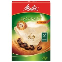 Одноразовые фильтры для капельной кофеварки Melitta Gourmet Intense Размер 1х4, коричневый