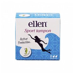 Тампоны спортивные Ellen 8 шт.