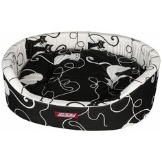 Лежак для собак и кошек XODY Премиум Кошки №1 (02613-8) 42х35х16 см черный/белый