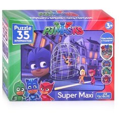 Пазл Origami Super Maxi Герои в масках Бабочка + наклейки (04060), 35 дет.