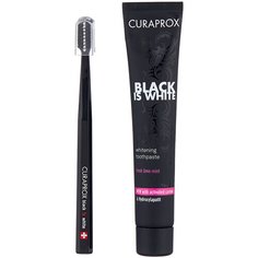 Зубная паста + щетка Curaprox Black Is White, 90 мл + щетка CS Ultra Soft 5460