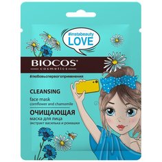 BioCos тканевая маска instabeauty Love Очищающая, 6 шт.