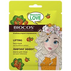 BioCos тканевая маска beautylife Love Лифтинг эффект, 6 шт.