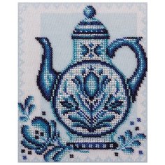 Klart Набор для вышивания бисером Синие лепестки 18 x 21.5 см (8-159)