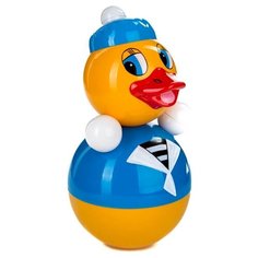 Неваляшка Котовские неваляшки Утенок, в пакете (6C-006/П) 22 см желтый/синий