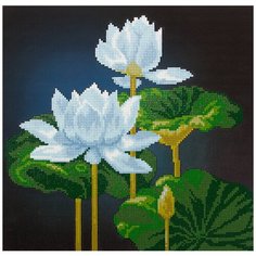 Кристальная мозаика (алмазная вышивка) "ФРЕЯ" ALVR-16 011 "Лотосы" 31.5 х 32 см