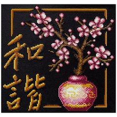 Кристальная мозаика (алмазная вышивка) "ФРЕЯ" ALVR-10 003 "Иероглиф Гармония" 28.5 х 29.5 см