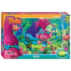 Пазл Step puzzle DreamWorks Trolls глиттер (91232), 35 дет.