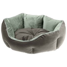 Лежак для собак и кошек Ferplast Queen 50 50х40х18 см серый/зеленый