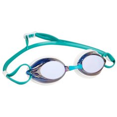 Очки для плавания MAD WAVE Spurt Rainbow, azure/white
