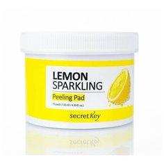 Пилинг-пэды с экстрактом лимона для лица Secret Key Lemon Sparkling Peeling Pad, 130 мл