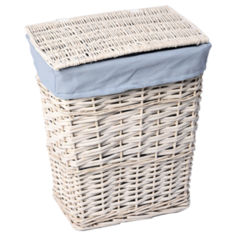 WasserKRAFT Корзина для белья Lippe 50х37х56 см белый