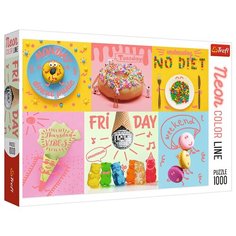 Пазл Trefl Сладкая неделя неон (10580), 1000 дет.