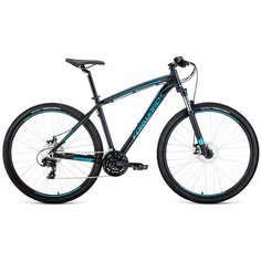 Горный (MTB) велосипед FORWARD Next 29 2.0 Disc (2020) черный/бирюзовый 17" (требует финальной сборки)